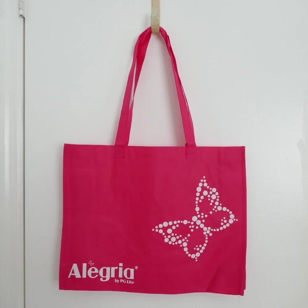 NWOT Alegria shoes bright pink large reusable tote bag